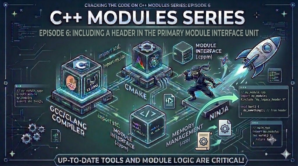 Modules Series: Episode 6: Including a header file in the primary module interface unit